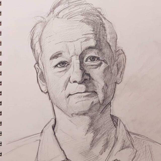Portrait practice over 2 days.  I'm drawing recognizable faces to make sure my skills are on point. Bill Murray is the best. 
.
.
.
.
#portrait #portraitpainting #bill Murray #genius #art #drawingoftheday #drawing #Ghostbusters #graphitedrawing #sketch #portraitmood #visualart #fineart #snl