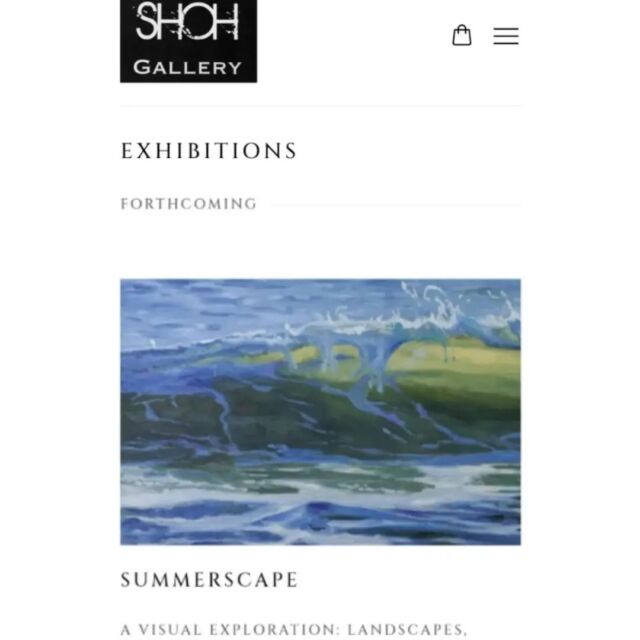 I have some pieces up in a group show at @shoh_east_bay next month!
.
.
.
.
.
#oceanart #sfart #visualart #landscapepainting #seascape #waveart #galleryart #landscape #paintings #fineart #oilpainting #budowski #sfvisualartist